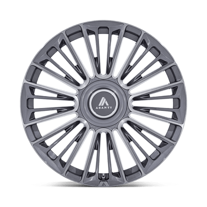 24x10 Asanti Black AB049 Premier Anthracite Brushed Wheel 5x112/5x120 (20mm)