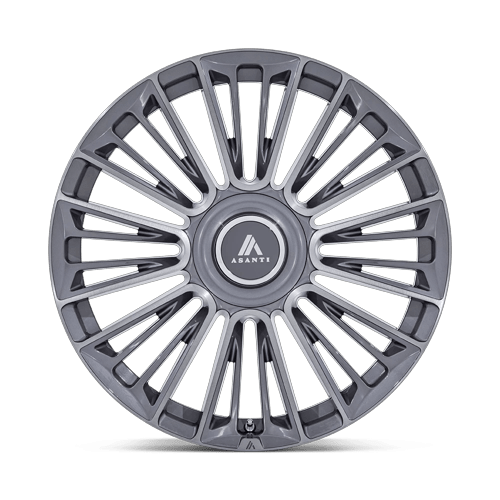 22x9.5 Asanti Black AB049 Premier Anthracite Brushed Wheel 6x120/6x132 (30mm)