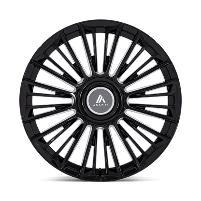 24x10 Asanti Black AB049 Premier Gloss Black Wheel 5x120/5x130 (35mm)