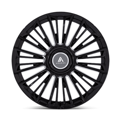 24x10 Asanti Black AB049 Premier Gloss Black Wheel 5x120/5x130 (35mm)