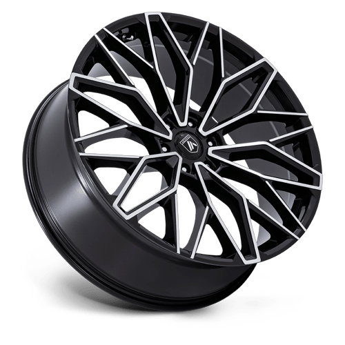 26x10 Asanti Black AB050 Mogul 6 Gloss Black W/ Machined Face Wheel 6x135 (30mm)