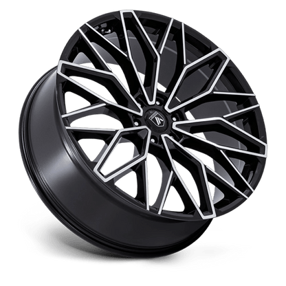 26x10 Asanti Black AB050 Mogul 6 Gloss Black W/ Machined Face Wheel 6x135 (30mm)