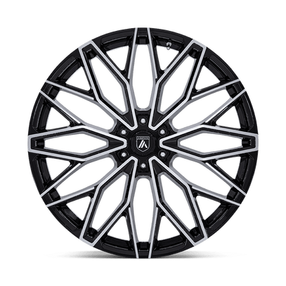 22x9.5 Asanti Black AB050 Mogul 6 Gloss Black Machined Face Wheel 6x135 (25mm)