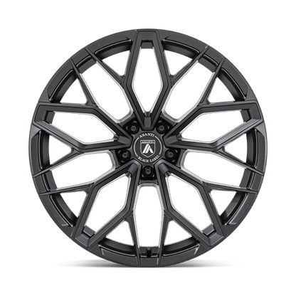 22x9 Asanti Black AB039 Mogul 5 Satin Black Wheel 5x120 (27mm)