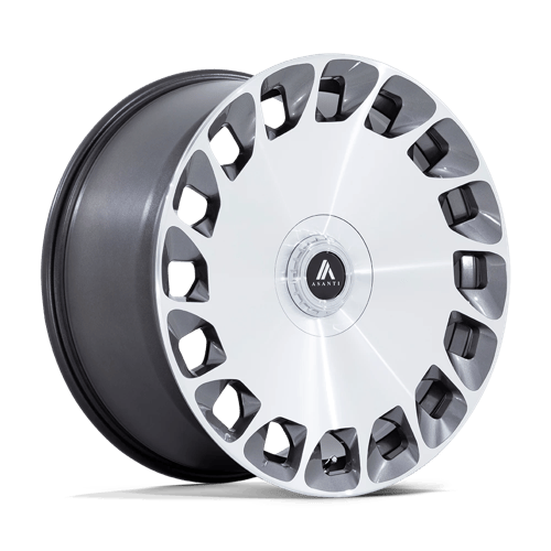20x9 Asanti Black AB045 Aristocrat Platinum Mach Face Wheel 5x115/5x120 (15mm)