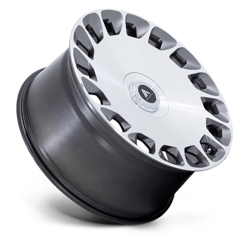 24x10 Asanti Black AB045 Aristocrat Platinum Mach Face Wheel 5x112/5x120 (35mm)