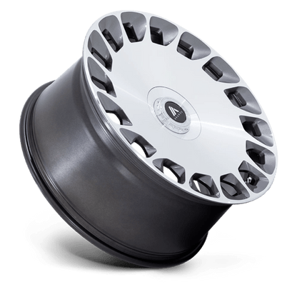 24x10 Asanti Black AB045 Aristocrat Platinum Mach Face Wheel 5x112/5x120 (35mm)