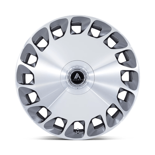 24x10 Asanti Black AB045 Aristocrat Platinum Mach Face Wheel 6x135/6x5.5 (30mm)