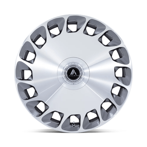 24x10 Asanti Black AB045 Aristocrat Platinum Mach Face Wheel 5x112/5x120 (35mm)