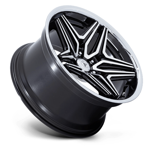 20x9 Asanti Black AB046 Duke Gloss Black Machined Wheel 5x4.5 (15mm)