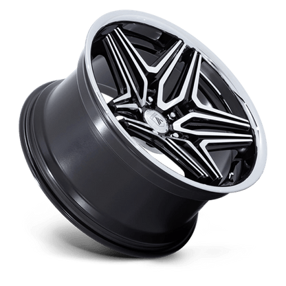 20x9 Asanti Black AB046 Duke Gloss Black Machined Wheel 5x4.5 (15mm)