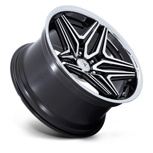 20x10.5 Asanti Black AB046 Duke Gloss Black Machined Wheel 5x4.5 (18mm)