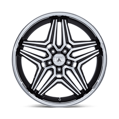 20x10.5 Asanti Black AB046 Duke Gloss Black Machined Wheel 5x4.5 (18mm)