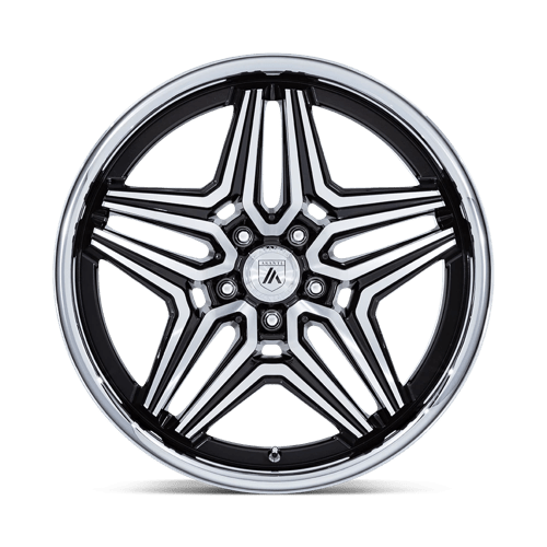20x10.5 Asanti Black AB046 Duke Gloss Black Machined Wheel 5x4.5 (18mm)