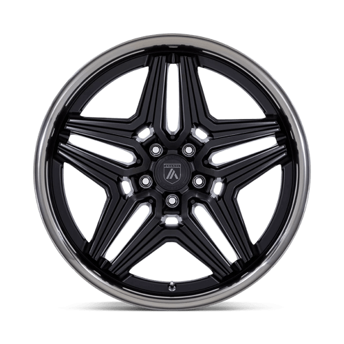 20x9 Asanti Black AB046 Duke Satin Black Double Dark Tint Lip Wheel 5x4.5 (15mm)