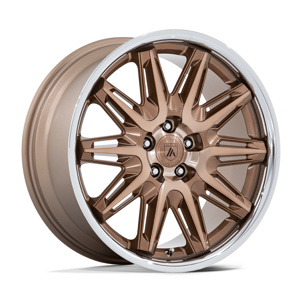 20x9 Asanti Black AB047 Imperator Bronze Machined Bronze Lip Wheel 5x112 (45mm)
