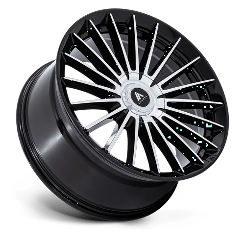 24x10 Asanti Black AB048 Viceroy Gloss Black W/ Machined Face Wheel Blank (20mm)