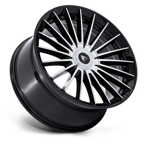 22x10.5 Asanti Black AB048 Viceroy Gloss Black Machined Face Wheel Blank (15mm)