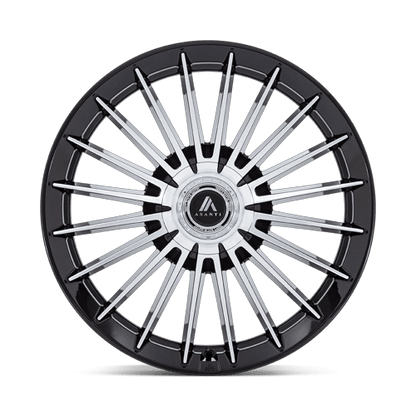 26x10 Asanti Black AB048 Viceroy Gloss Black W/ Machined Face Wheel Blank (20mm)