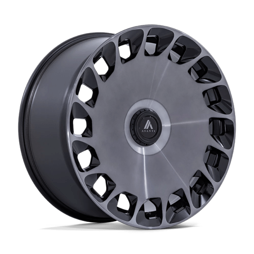 24x10 Asanti Black AB045 Aristocrat Black Mach Face DDT Wheel 6x135/6x5.5 (30mm)