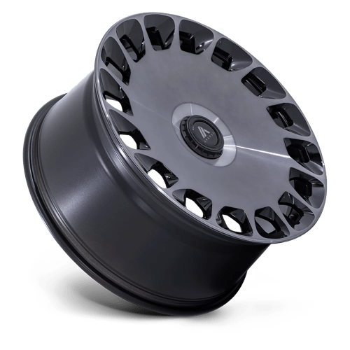20x9 Asanti Black AB045 Aristocrat Black Mach Face DDT Wheel 5x115/5x120 (15mm)