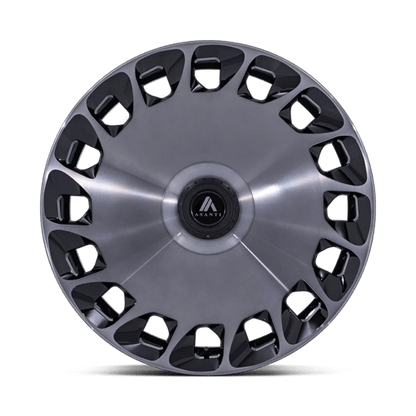 24x10 Asanti Black AB045 Aristocrat Black Mach Face DDT Wheel 6x135/6x5.5 (30mm)