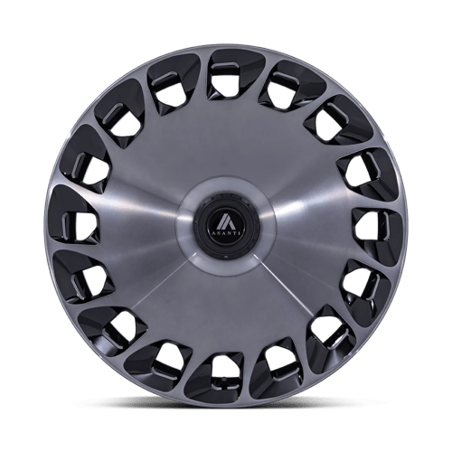 20x9 Asanti Black AB045 Aristocrat Black Mach Face DDT Wheel 5x115/5x120 (15mm)