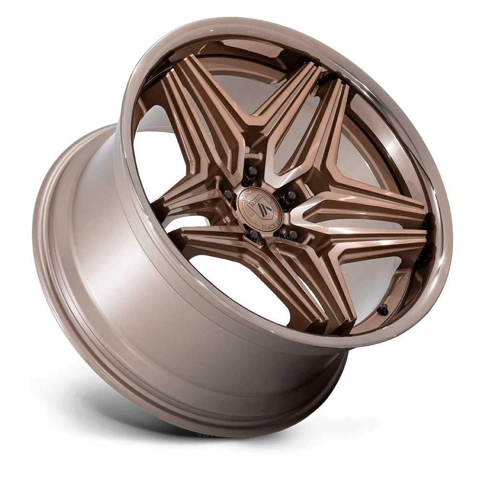 22x9 Asanti Black AB046 Duke Platinum Bronze Wheel Blank (15mm)