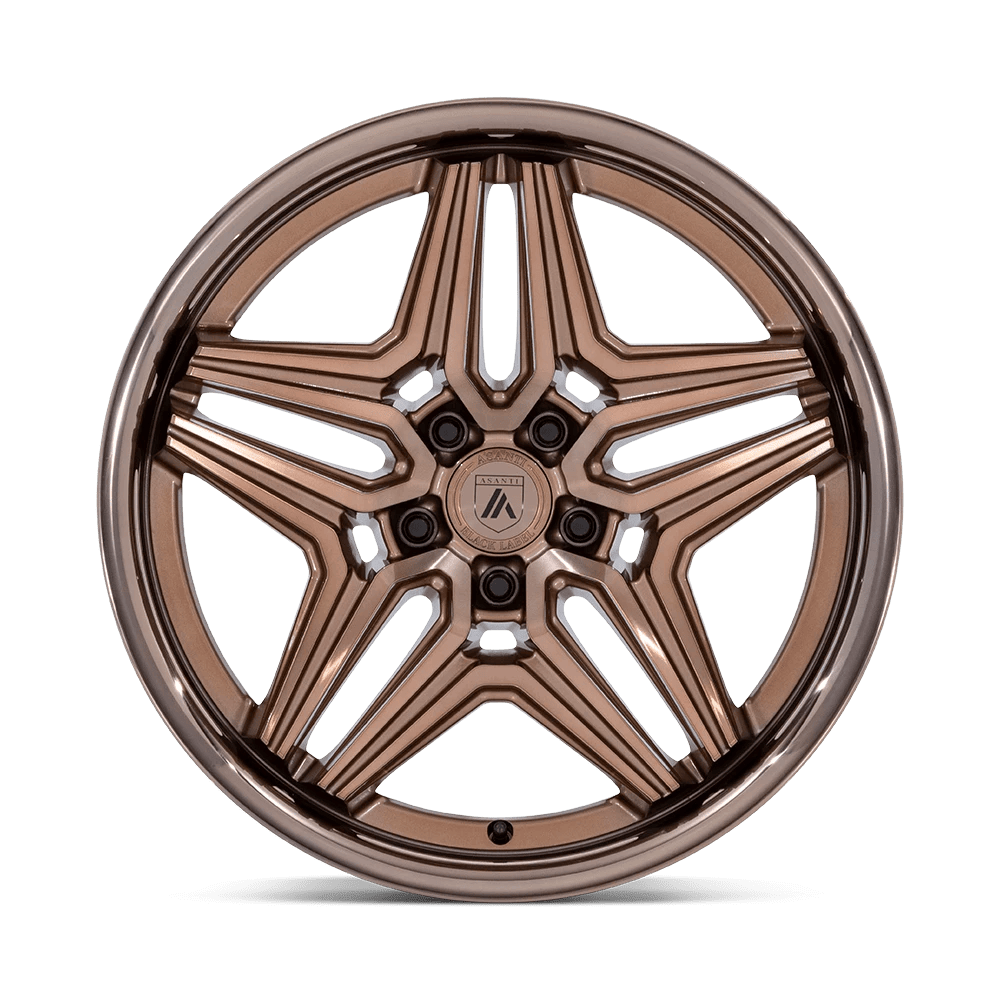 22x9 Asanti Black AB046 Duke Platinum Bronze Wheel Blank (15mm)