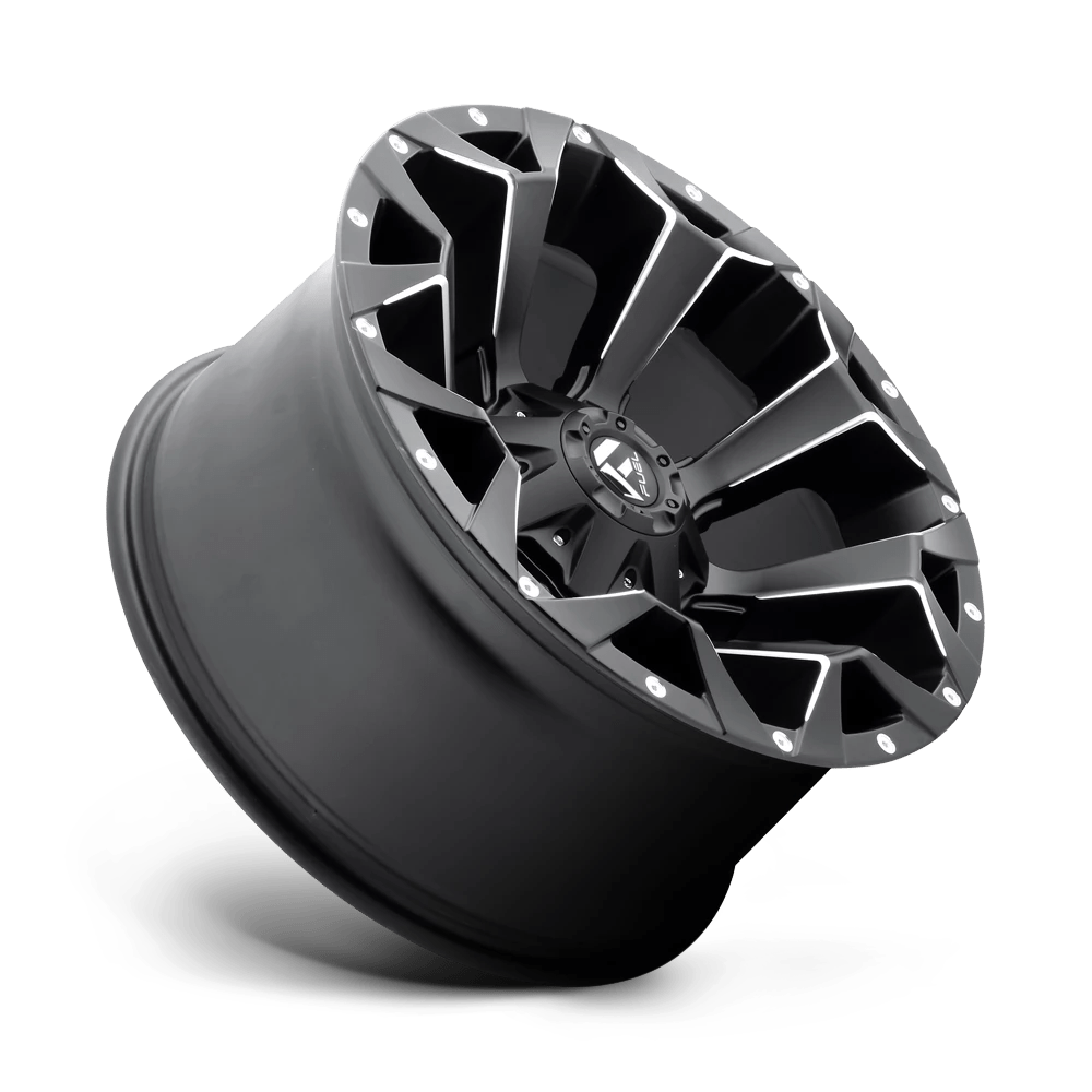 20x9 Fuel D546 Assault Matte Black & Milled Wheel 8x6.5 (20mm)