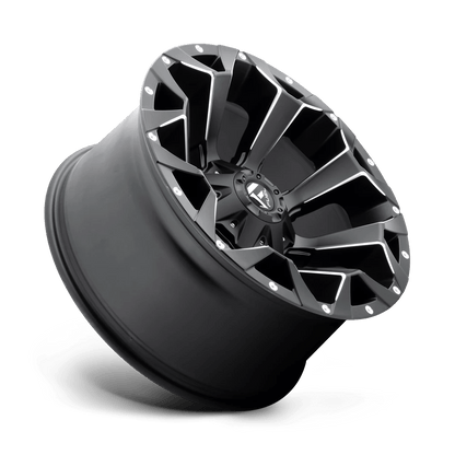 20x9 Fuel D546 Assault Matte Black & Milled Wheel 8x6.5 (20mm)