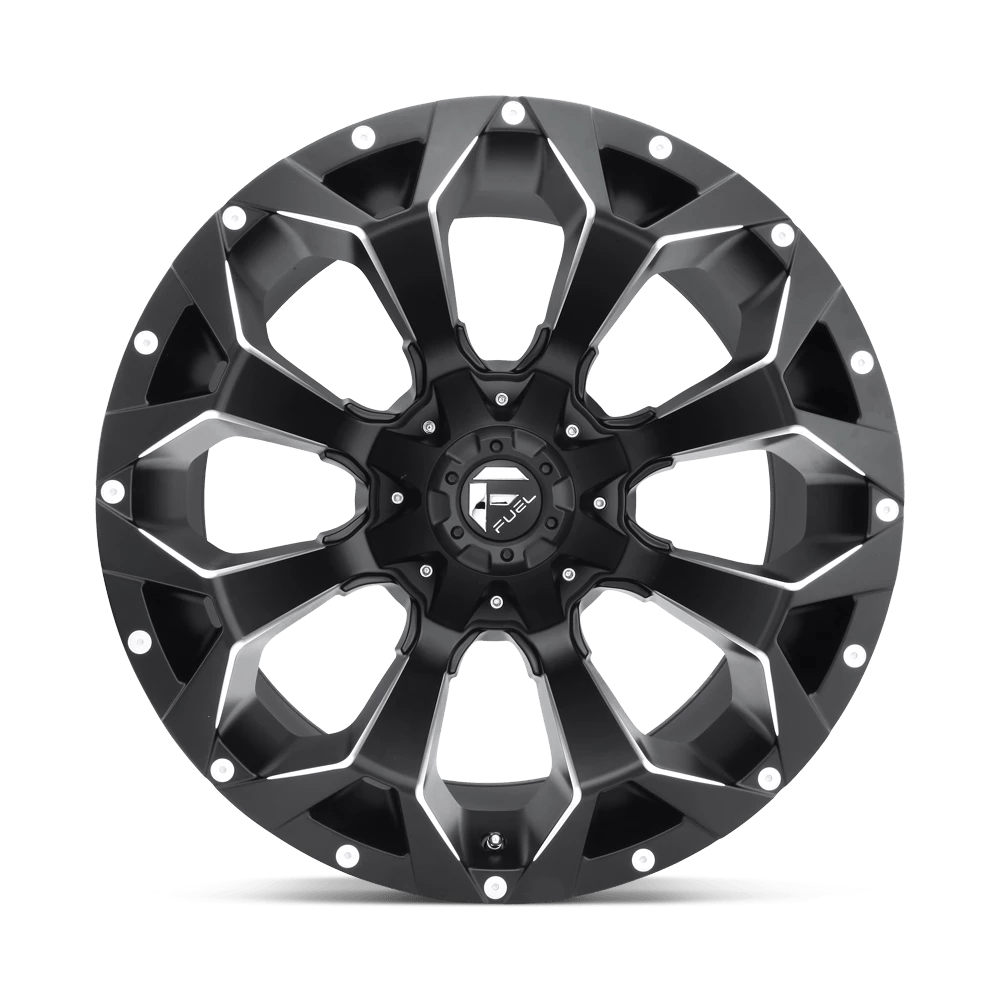 20x9 Fuel D546 Assault Matte Black & Milled Wheel 8x6.5 (20mm)