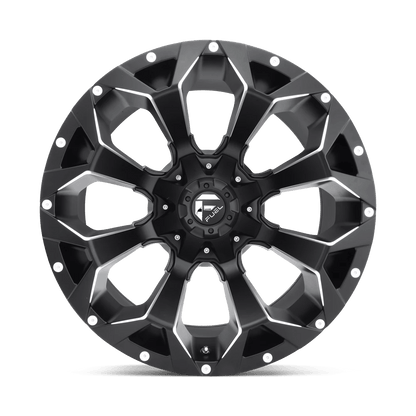 20x9 Fuel D546 Assault Matte Black & Milled Wheel 8x6.5 (20mm)