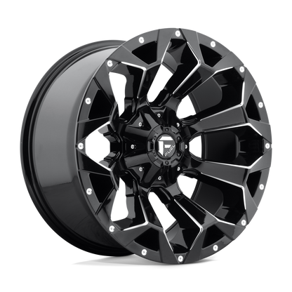 20x10 Fuel D576 Assault Gloss Black & Milled Wheel 6x135/6x5.5 (-22mm)