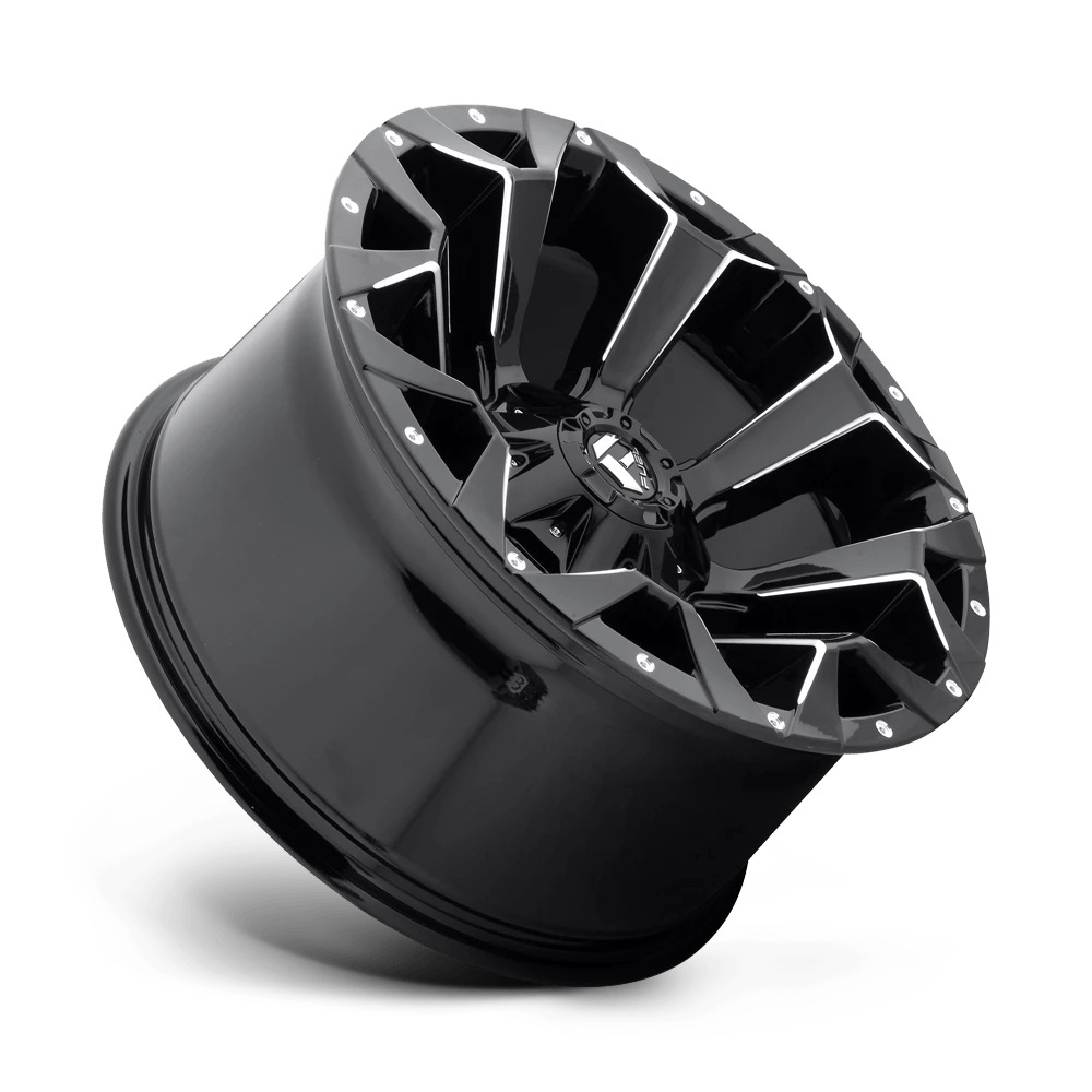20x9 Fuel D576 Assault Gloss Black & Milled Wheel 8x6.5 (20mm)