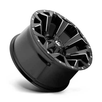 20x9 Fuel D576 Assault Gloss Black & Milled Wheel 8x6.5 (20mm)