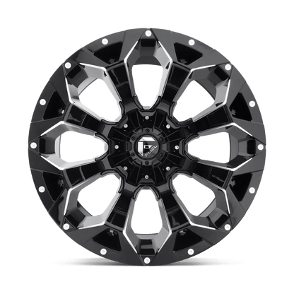 20x9 Fuel D576 Assault Gloss Black & Milled Wheel 8x6.5 (20mm)