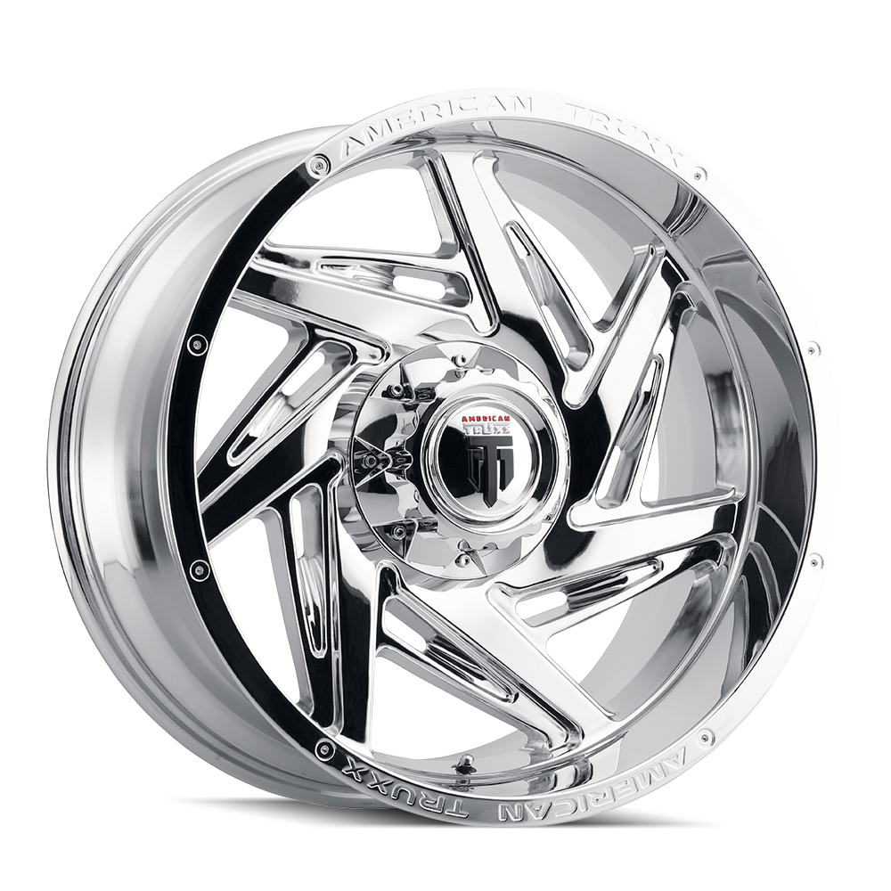 20x10 American Truxx SPIRAL Chrome Wheel 8x170 (-24mm)