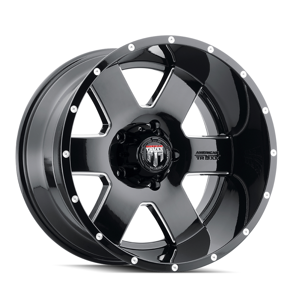 18x9 American Truxx Armor Black/Milled Wheel 5x150 (0mm)