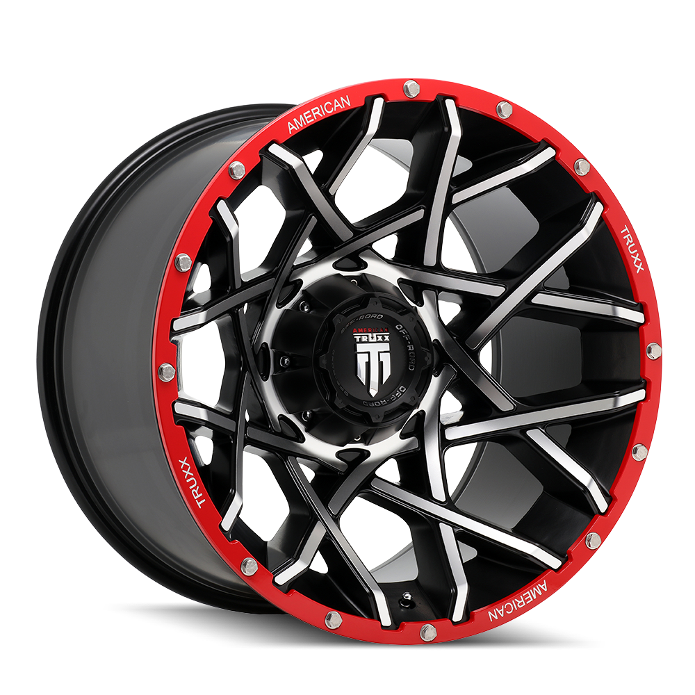 20x12 American Truxx GRIDLOCK Black MachinedWheel 6x135/6x5.5 (-44mm)