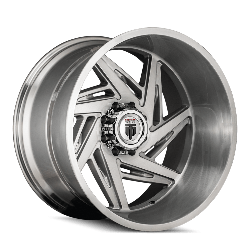 24x14 American Truxx SPIRAL Brushed TExTURE Wheel 5x5 (-76mm)