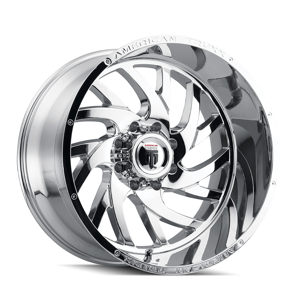 22x12 American Truxx xCLUSIVE Chrome Wheel 8x6.5 (-44mm)