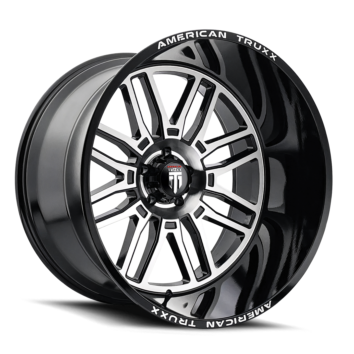 24x14 American Truxx AT1915 Restless Black/Machined Wheel 6x135 (-76mm)