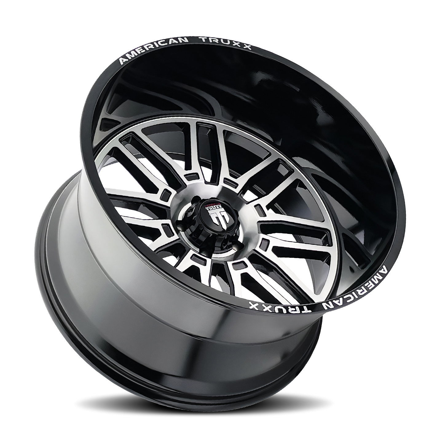 24x14 American Truxx AT1915 Restless Black/Machined Wheel 6x135 (-76mm)