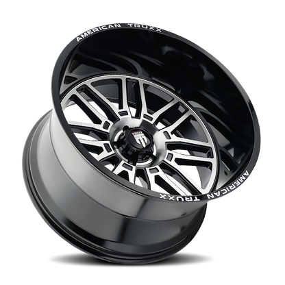 24x14 American Truxx AT1915 Restless Black/Machined Wheel 6x135 (-76mm)