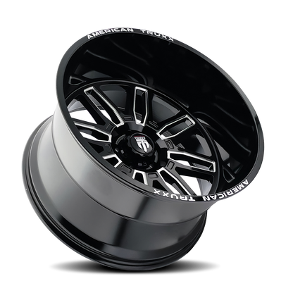 20x10 American Truxx AT1915 Restless Black/Milled Wheel 5x5 (-25mm)