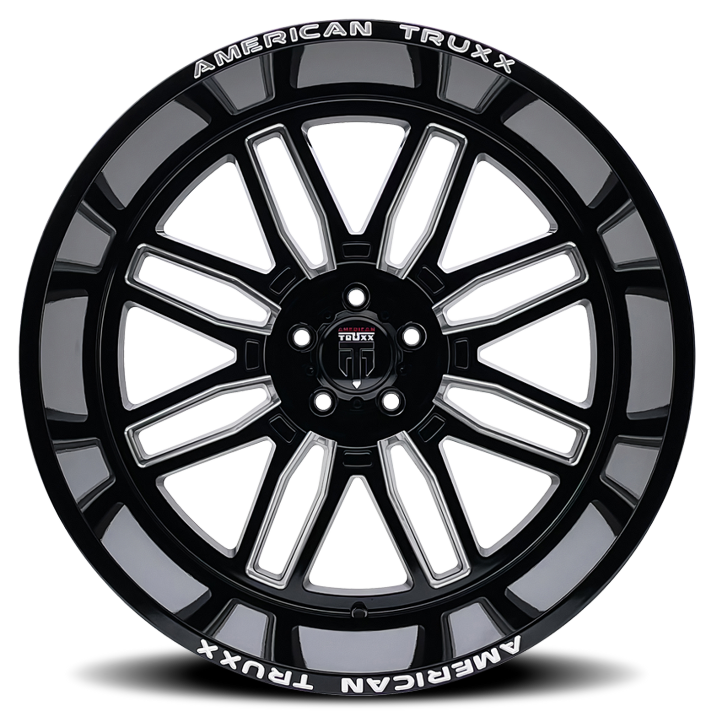 20x10 American Truxx AT1915 Restless Black/Milled Wheel 5x5 (-25mm)