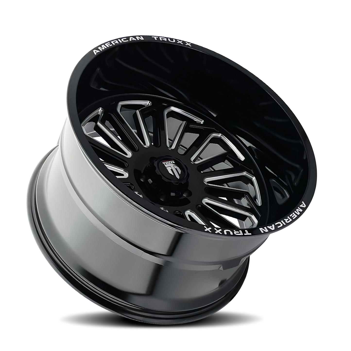 24x14 American Truxx AT1916 Butcher Black/Milled Wheel 6x5.5 (-76mm)
