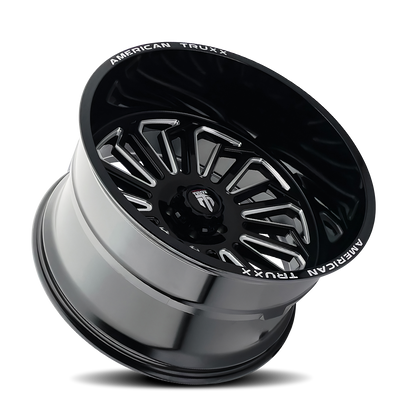 20x12 American Truxx AT1916 Butcher Black/Milled Wheel 6x5.5 (-25mm)