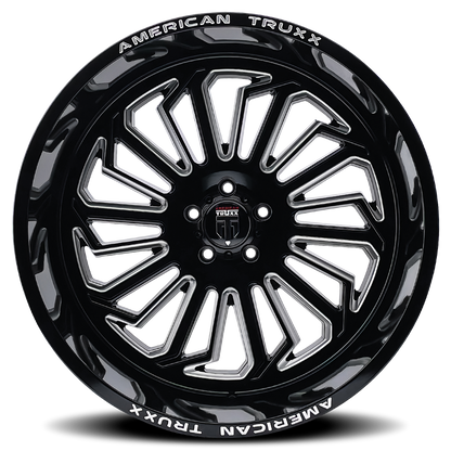 20x9 American Truxx AT1916 Butcher Black/Milled Wheel 5x5 (-12mm)
